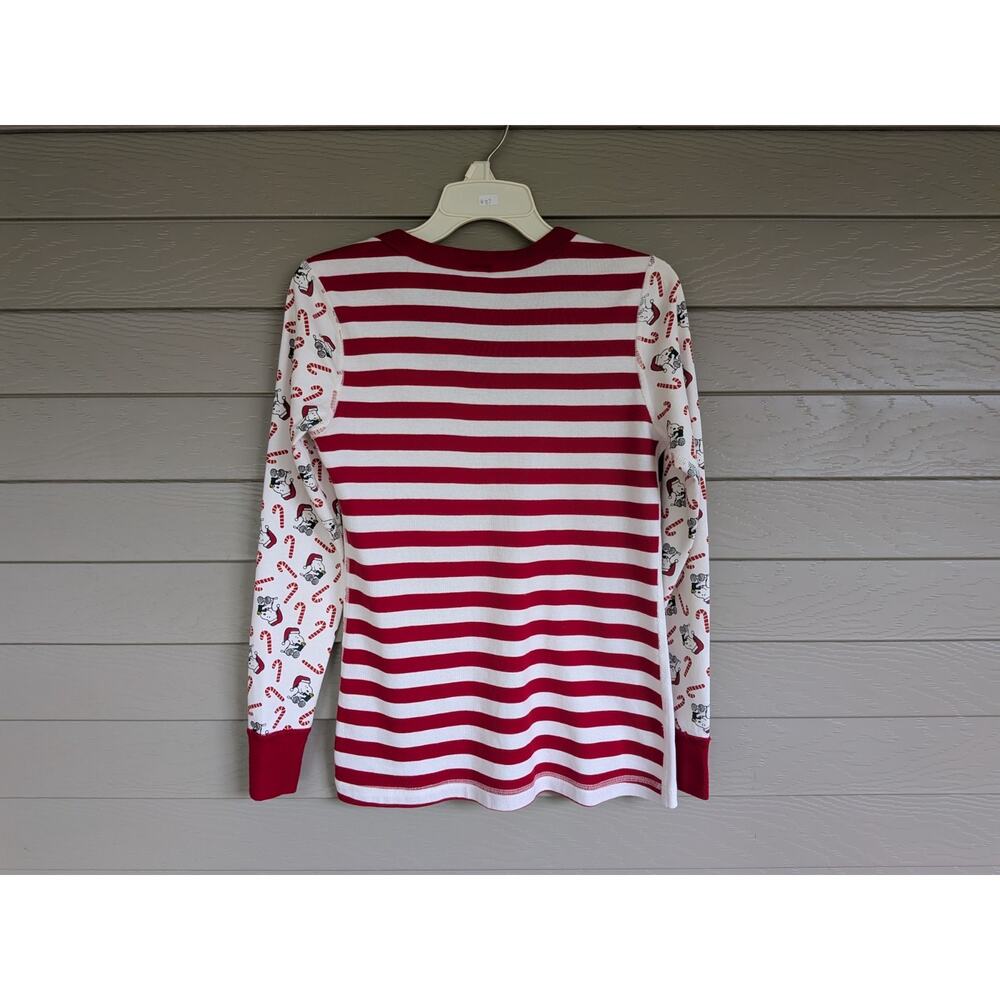 Women’s Hanna Andersson Peanuts Sledding Snoopy Pajama Top Shirt - Size M - Picture 3 of 5